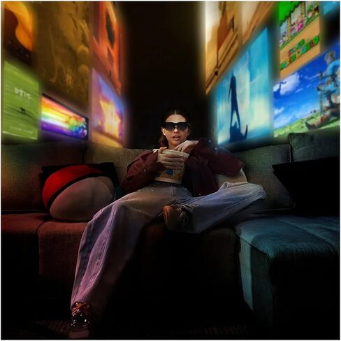 متوافق مع RayNeo Air 3S Ar Glasses 3D HD Private Cinema 3Rd Generation Pocket TV AR النظارات الذكية للهاتف المحمول وآلة ألعاب الكمبيوتر in Kuwait