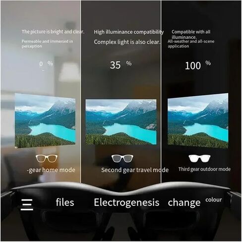 Air 2 Ultra Smart AR Glasses 6 DoF 52 Fov 4K 3D HD 385'' Space Giant Screen Private Cinema 1080p View Glasses in Saudi Arabia