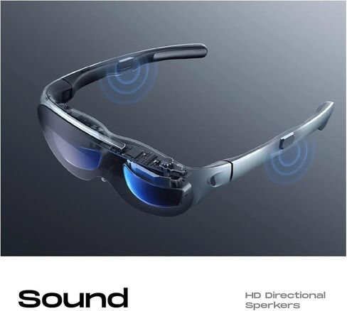 Smart AR Glasses Portable Giant Screen Viewing Set DP Mobile Phone Computer Screen Projection 3D Display 1080P OLED(Red) in Saudi Arabia