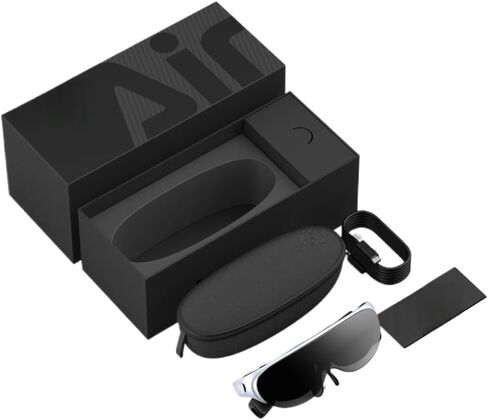 Smart AR Glasses Portable Giant Screen Viewing Set DP Mobile Phone Computer Screen Projection 3D Display 1080P OLED(Red) in Saudi Arabia