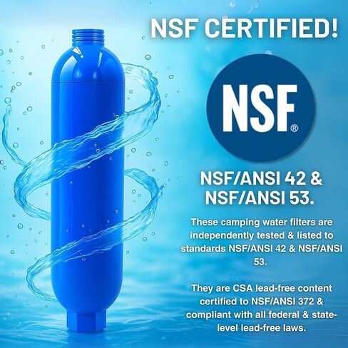 مكونات South Bend التناضح العكسي (RO) العربة/RV/القارب/اليخت مرشح المياه المضمن - معتمد من NSF! يتضمن واقي خرطوم مرن مقاس ¾ بوصة، متوافق مع فلتر مياه كامكو، 40043، 40013، 4004 (عبوة واحدة) in Kuwait