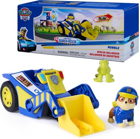 Paw Patrol: Search & Rescue, Rocky Rescue Recycler Vehicle with 2 Figures, Toy Car with Pull-Back Action, Kids Toys for Boys & Girls Ages 3+ in Saudi Arabia