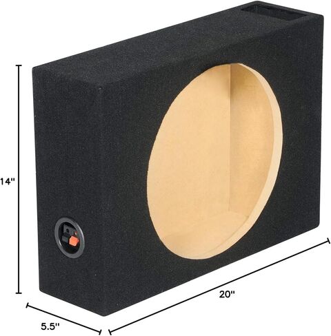 Rockville RSTS12V 12 بوصة ضحل 0.53 قدم مكعب مضخم صوت للسيارة، تصميم مدمج، MDF للخدمة الشاقة، تشطيب سجاد متين، للشاحنات والمركبات الصغيرة in Kuwait