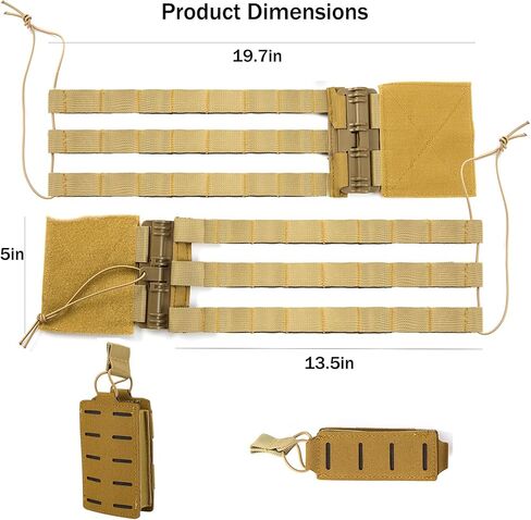 سترة تكتيكية سريعة الإصدار Cummerbund & MOLLE Pouch Set | الخلع في حالات الطوارئ والوصول إلى العتاد in Kuwait
