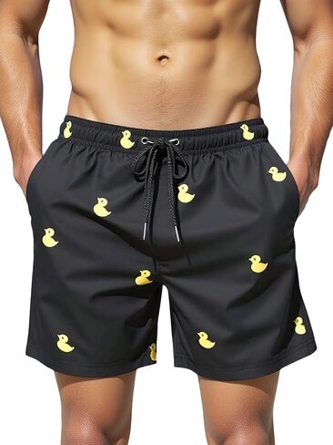 Mens Board Shorts with Mesh Lining 7 Inch Swim Shorts Quick Dry Mens Bathing Suit in Saudi Arabia