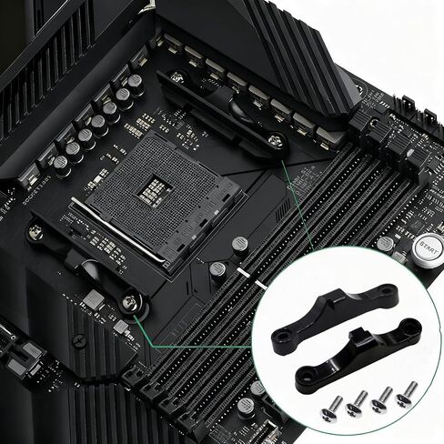 2 Pcs AM5 CPU Bracket Desktop Computer Compatible with AMD Cooler Fan Brackets for AM5/AM4 Motherboard with Install Screw in Kuwait