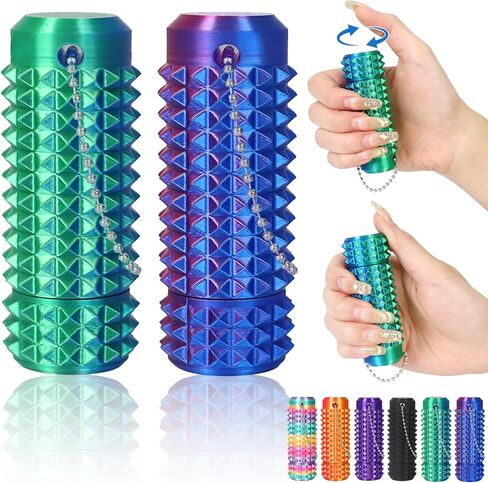 قطعتان من قطعتي Little Ouchies Pain Stim Fidget، ألعاب تململ للبالغين، ألعاب دوارة دوارة شائكة مطبوعة ثلاثية الأبعاد لاضطراب فرط الحركة ونقص الانتباه، والقلق، وتخفيف التوتر، والتوحد، ومواد تخزين مبتكرة in Kuwait