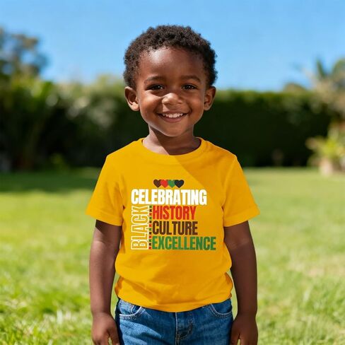 Black History Shirts for Toddler Boy Girls Black History Month Juneteenth Tshirt African American Pride Outfit Top in Saudi Arabia
