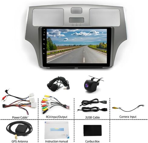 جهاز استقبال الوسائط الرقمية ستيريو للسيارة 2-Din لسيارة Lexus ES300/ES330 2001-2006، أجهزة استقبال صوت السيارة 9 بوصة مع دعم CarPlay Android Auto BT FM AHD GPS كاميرا احتياطية 2+64G in Kuwait