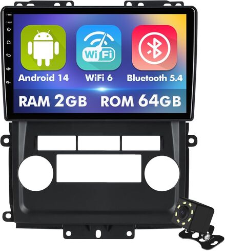 9 Inch IPS Touchscreen Android 14 Car Stereo for Nissan Frontier Xterra 2009-2012 with Wireless CarPlay & Android Auto 2+64GB Car Radio, Support WiFi 6, Bluetooth,5.4, Backup Camera, SWC in Saudi Arabia