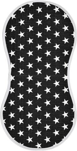 Western Pinks Cowgirl Hat Burp Cloths Baby Boys Girls Absorbent Soft Cotton Burping Cloths Rags, 2 Pack in Kuwait