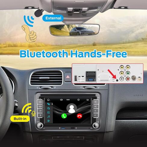 Fast Boot Linux Car Stereo | Bluetooth/Wireless CarPlay/Android Auto/FM/AM/RDS/USB | 100W DSP | Applicable to Golf 5 6 Passat Caddy EOS T5 CC Polo in Saudi Arabia