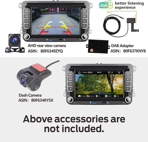 Fast Boot Linux Car Stereo | Bluetooth/Wireless CarPlay/Android Auto/FM/AM/RDS/USB | 100W DSP | Applicable to Golf 5 6 Passat Caddy EOS T5 CC Polo in Saudi Arabia