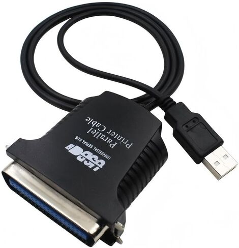كابل طابعة USB 2.0 جديد إلى موازي IEEE 1284 Centronic 36-Pin CN36 - أسود in Kuwait