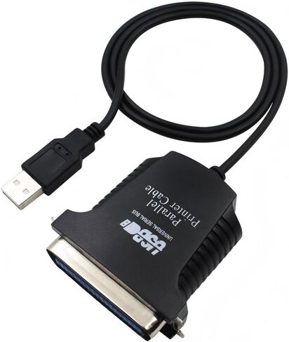 كابل طابعة USB 2.0 جديد إلى موازي IEEE 1284 Centronic 36-Pin CN36 - أسود in Kuwait