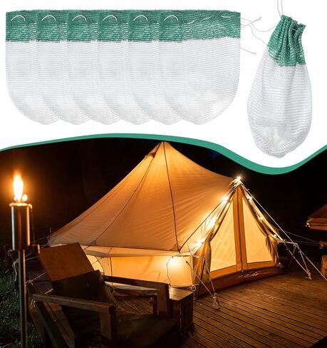 20 Pcs Propane Lantern Mantles, String Tie Lantern Mantles for Outdoor Camping, Natural Fueled Lanterns, Durable & Easy to Install in Saudi Arabia