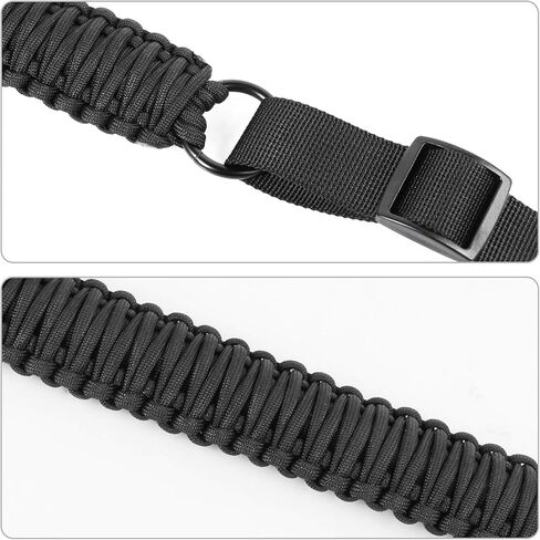 حبل باراكورد 550 ذو نقطتين مع مشابك HK و2 حزمة من ملحقات السكك الحديدية M مع حزام حبال بندقية دوار بطول قابل للتعديل بعرض 1.25 بوصة in Kuwait