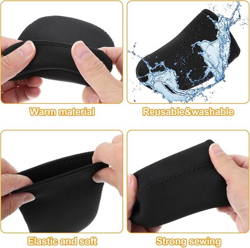 2 Pairs Ice Bath Toe Warmers, Cold Plunge Toe Covers, Soft Reusable Neoprene Toes Socks Foot Warmer Booties for Ice Baths & Cold Plunge Tub Accessories, Hiking, Camping in Saudi Arabia
