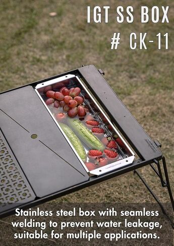 CAMPINGMOON IGT Compatible Half Unit 2L Shallow Stainless Steel Box CK-11 in Saudi Arabia