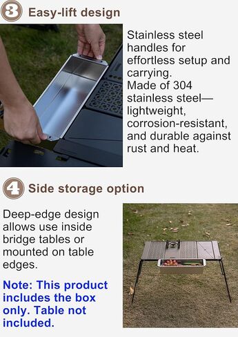 CAMPINGMOON IGT Compatible Half Unit 2L Shallow Stainless Steel Box CK-11 in Saudi Arabia