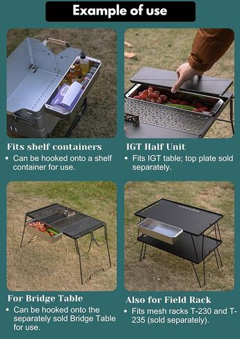 CAMPINGMOON IGT Compatible Half Unit 2L Shallow Stainless Steel Box CK-11 in Saudi Arabia