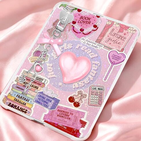 ZLFSRQ 3 قطع سلاسل ساحرة لتزيين Kindle سحر لطيف وردي القوس ملحقات القارئ الإلكتروني Bling Heart Grip حامل متوافق مع Kindle Phone iPad عيد الميلاد هدايا عيد الميلاد لمحبي الكتب وزملاء العمل in Kuwait