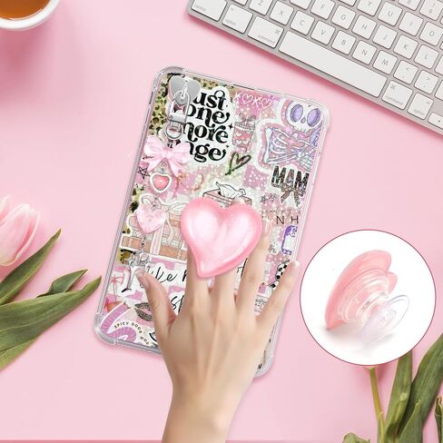 ZLFSRQ 3 قطع سلاسل ساحرة لتزيين Kindle سحر لطيف وردي القوس ملحقات القارئ الإلكتروني Bling Heart Grip حامل متوافق مع Kindle Phone iPad عيد الميلاد هدايا عيد الميلاد لمحبي الكتب وزملاء العمل in Kuwait