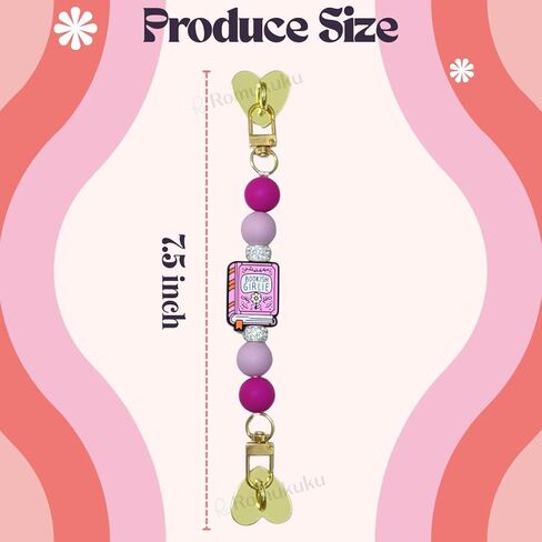 Strap for Kindle,Beaded Grip Chain Charm for Kindle Holders, Booklover E-Reader Device Hand Strap Bookish Gift, Kindle Accessories in Saudi Arabia