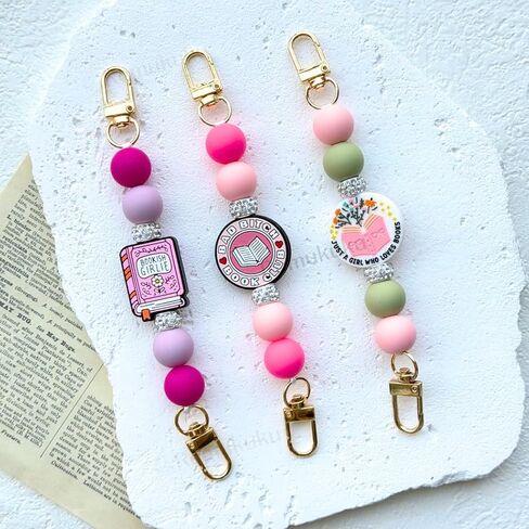 Strap for Kindle,Beaded Grip Chain Charm for Kindle Holders, Booklover E-Reader Device Hand Strap Bookish Gift, Kindle Accessories in Saudi Arabia
