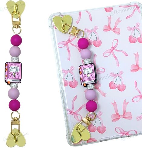 Strap for Kindle,Beaded Grip Chain Charm for Kindle Holders, Booklover E-Reader Device Hand Strap Bookish Gift, Kindle Accessories in Saudi Arabia