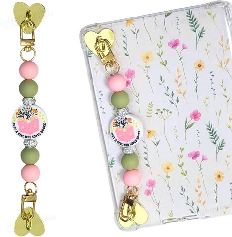 Strap for Kindle,Beaded Grip Chain Charm for Kindle Holders, Booklover E-Reader Device Hand Strap Bookish Gift, Kindle Accessories in Saudi Arabia