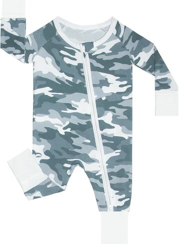 Baby Boys' Pajamas Sleep N Play, Baby Clothes, Long Sleeve, Footless,Newborn-2T in Kuwait