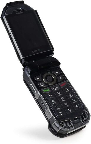 حافظة جلدية من BELTRON لهاتف Kyocera DuraXV Extreme E4810، DuraXV Extreme+ E4811 Verizon Flip Phone - الميزات: مشبك حزام دوار، حماية للشاشة ولوحة المفاتيح، ملاءمة آمنة in Saudi Arabia