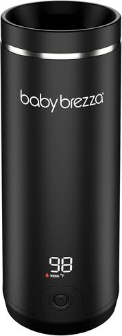 جهاز تدفئة محمول من بيبي بريزا - تسخين أسرع لزجاجة الأطفال 3 مرات - جهاز تسخين حليب الأم والتركيبة أثناء السفر - تسخين آمن ومتساوي - ما يصل إلى 9 أونصة - بدون محولات، أسود in Kuwait