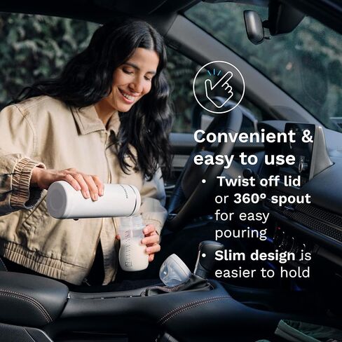 جهاز تدفئة محمول من بيبي بريزا - تسخين أسرع لزجاجة الأطفال 3 مرات - جهاز تسخين حليب الأم والتركيبة أثناء السفر - تسخين آمن ومتساوي - ما يصل إلى 9 أونصة - بدون محولات، أسود in Kuwait