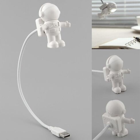 جديد مضحك الإبداعية رائد الفضاء رائد الفضاء LED مرنة قابل للتعديل USB غرفة نوم ضوء الليل لأجهزة الكمبيوتر المحمول الكمبيوتر المحمول in Kuwait