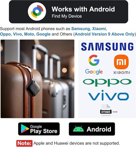علامة Air Tag لنظام Android، متعقب العلامات - 4 عبوات مع 4 حافظات، يعمل عبر تطبيق Google Find Hub، علامات متتبع Android، مكتشف العناصر للمفتاح، حقيبة الظهر، السفر والتنقل، 2 أسود، 2 أبيض (ليس لنظام iOS) in Kuwait