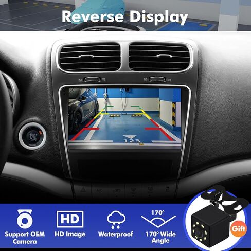 9 Inch IPS Touchscreen Android 14 Car Stereo for Dodge Journey 2011-2019 with Wireless CarPlay & Android Auto 2+64GB Car Radio, Support WiFi 6, Bluetooth,5.4, Backup Camera, SWC in Saudi Arabia