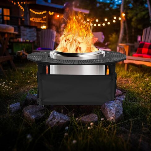37 Inch Fire Pit Surround Tabletop for Solo Stove Bonfire Ranger 2.0, Circular Safety Protection, Equipped with a Safety Support Frame to Prevent Direct Contact with The Ground in Saudi Arabia