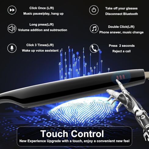 Smart Bluetooth Glasses with AI Translation, 164 Languages Translator, with Speaker,Photochromic Lenses, TR90 Frame, 5H Battery Life, Open-Ear Audio for Men & Women, Driving,Travel&Work in Saudi Arabia