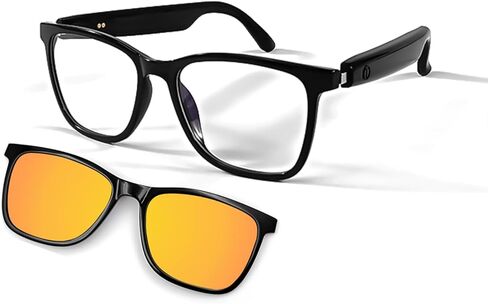 Smart Bluetooth Glasses with AI Translation, 164 Languages Translator, with Speaker,Photochromic Lenses, TR90 Frame, 5H Battery Life, Open-Ear Audio for Men & Women, Driving,Travel&Work in Saudi Arabia