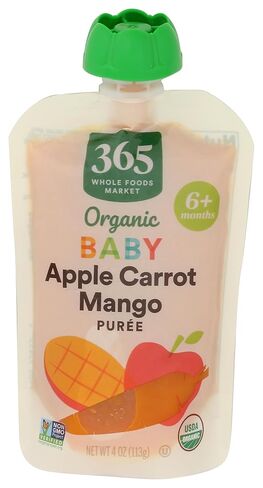 365 By Whole Foods Market, Organic Baby Food, Apple Carrot Mango, 4 Ounce in Saudi Arabia
