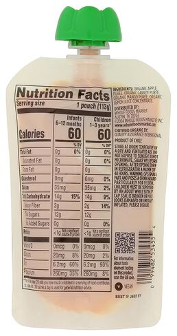 365 By Whole Foods Market, Organic Baby Food, Apple Carrot Mango, 4 Ounce in Saudi Arabia