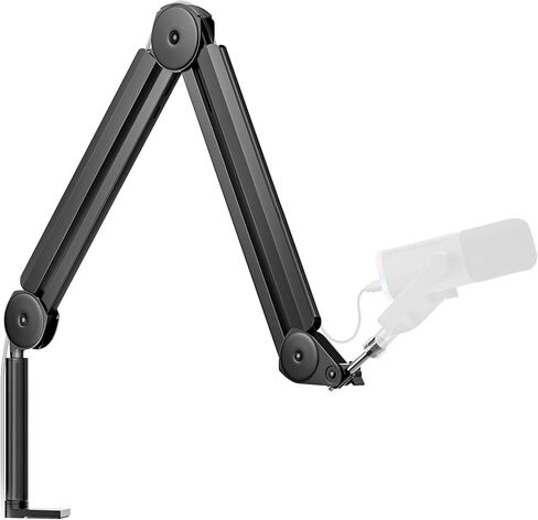 innogear MIC ARM ، ذراع الازدهار مع قنوات إدارة الكابلات ، حامل ميكروفون قابل للتعديل بالكامل لـ Blue Yeti Fifine AM8 K669B Hyperx Quadcast S Solocast AT2020 Shure SM7B MV7 وغيرها من الميكروفونات in Saudi Arabia