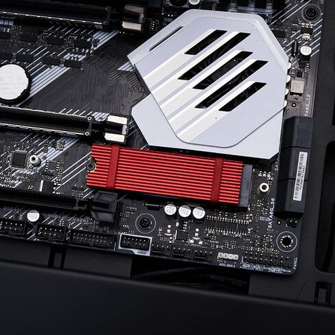 غطاء مبدد حراري NVMe M2 SSD خفيف الوزن، مشعات تبريد حرارية، درع حراري، أداء جيد، توصيل حراري عالي، بطانة حماية من السيليكون in Saudi Arabia