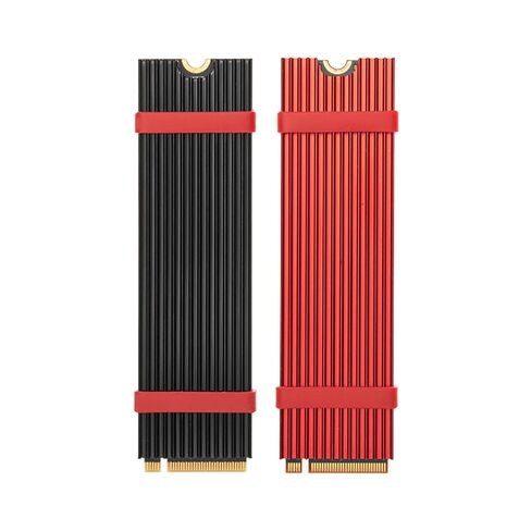 غطاء مبدد حراري NVMe M2 SSD خفيف الوزن، مشعات تبريد حرارية، درع حراري، أداء جيد، توصيل حراري عالي، بطانة حماية من السيليكون in Saudi Arabia