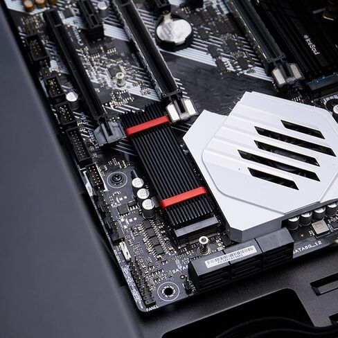غطاء مبدد حراري NVMe M2 SSD خفيف الوزن، مشعات تبريد حرارية، درع حراري، أداء جيد، توصيل حراري عالي، بطانة حماية من السيليكون in Saudi Arabia