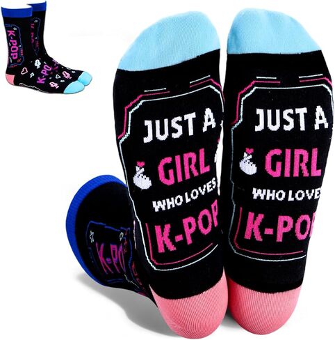 جوارب Kpop، Kpop Merch للفتيات، عشاق K Pop، العشاق، جوارب K Pop الغناء للمطربين 7-9 سنوات من الفتيات، هدايا موسيقية للنساء، هدية عيد الحب للفتيات المراهقات، زينة عيد ميلاد عيد الميلاد الكورية K-pop in Kuwait