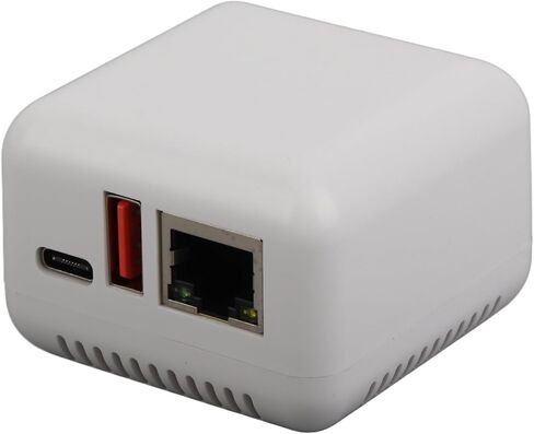 خادم طباعة شبكة USB 2.0، خادم مشاركة طباعة LAN، مصدر طاقة من النوع C لنظام Android لنظام Linux 3.4 100240V (قابس أمريكي) in Kuwait