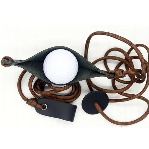 Shepherd Sling Handmade Leather Throwing Old-Fashioned Slingshot Rock Sling Dog Ball Launcher Ball Thrower Dog Tennis Ball Launcher in Saudi Arabia